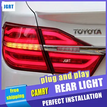 

Car Styling for Toyota Camry Taillight assembly 2015-2018 New Camry V55 LED Tail Light Rear Lamp DRL+Brake+Park 2pcs.