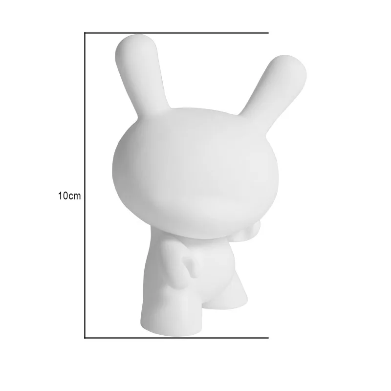 5pcs New Kidrobot DIY PVC Vinyl Figures Toys White Dunny Evolved Case
