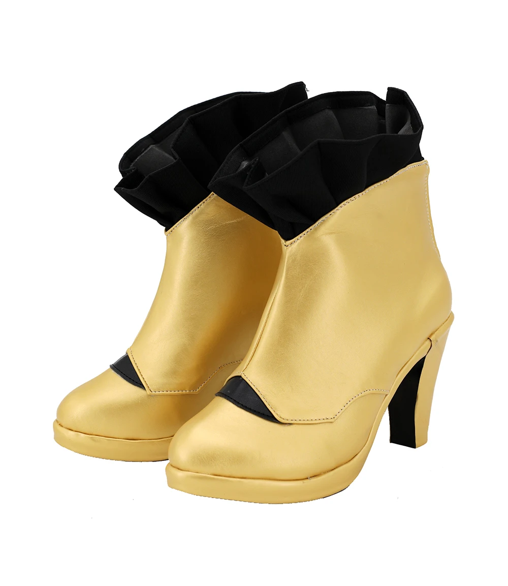 FGO Fate Grand Order Ishtar Cosplay Boots High Heel Golden Boots Custom Made Any Size (5)