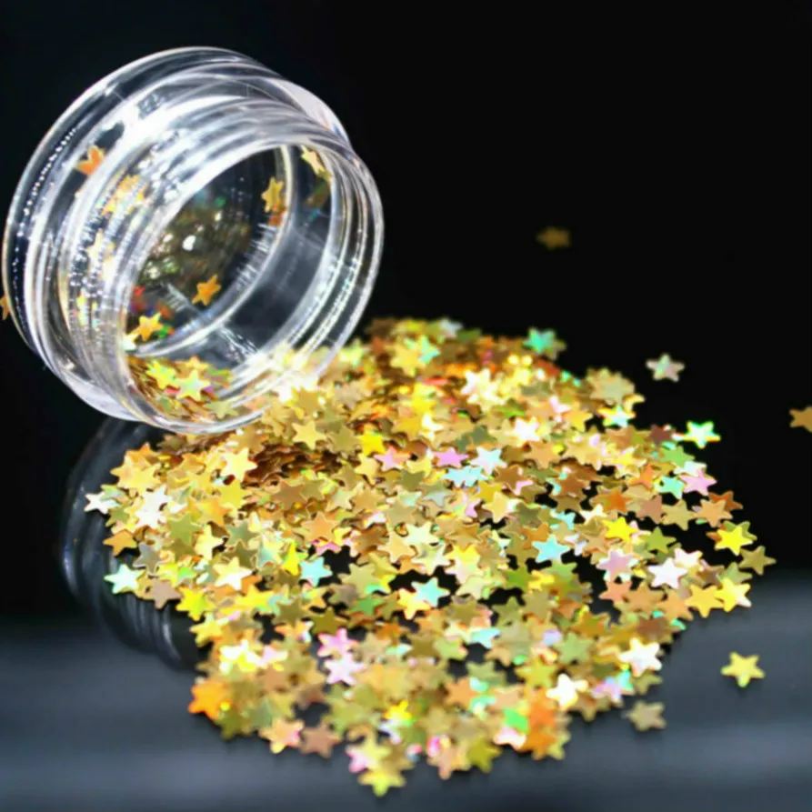 

1 Bottle Bright Gold Color Sequins Nail Protector Skin Care Cream Nail Fungus Treatment Herb Nails Repair Cream Nail Tools Stars