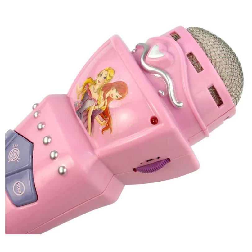 Бестселлер chamsgend Прямая поставка беспроводной для мальчиков и девочек жидкокристаллический микрофон игрушечный микрофон для Караоке Пение Дети Забавный подарок музыкальная игрушка розовый sep27