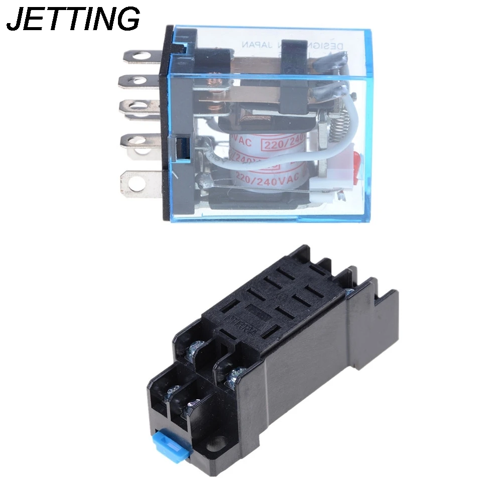 PTF08A LY2NJ HH62P Relay 220V AC Coil General Purpose Dpdt Micro Mini Relay Or Socket Base Holder