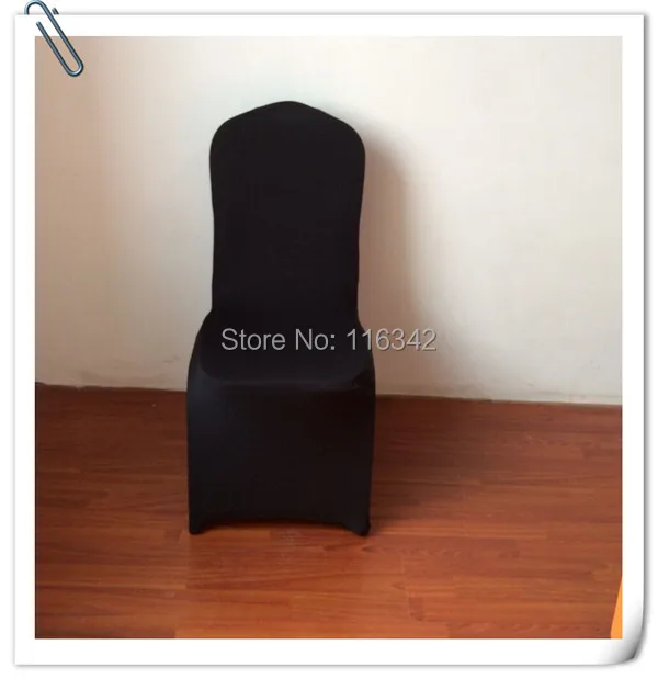 2017 Hot Sale With Best Quality !! 100pcs Black Chair Cover Spandex
