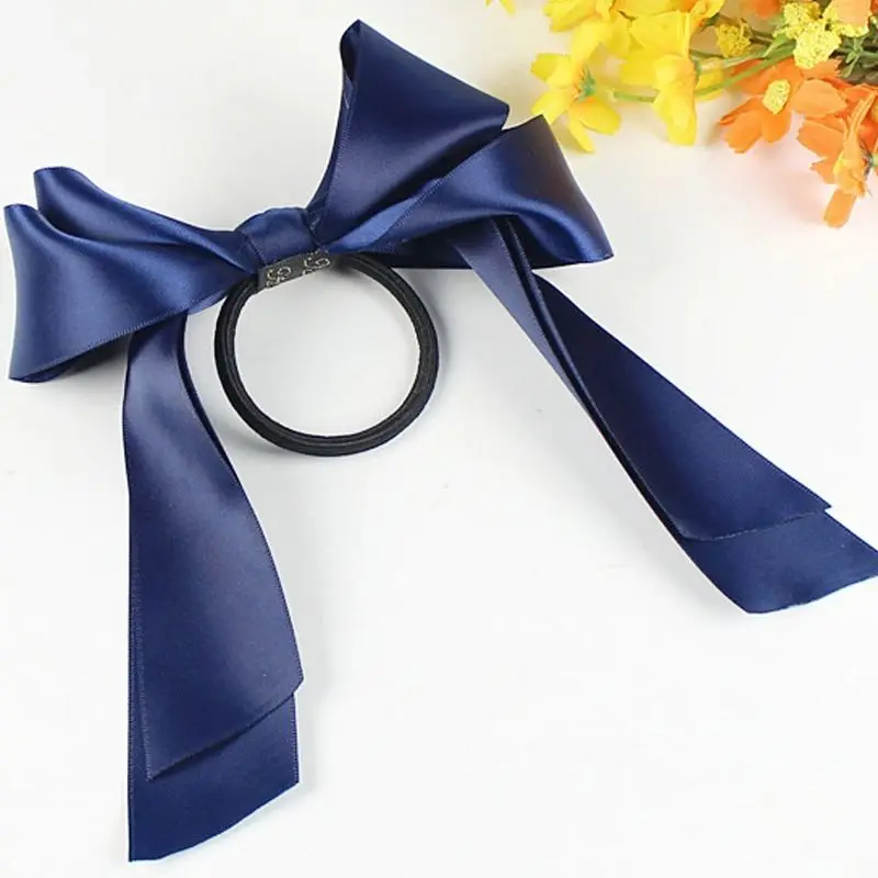 Navy Blue 100 brand new and high quality Grosgrain Ribbon Bow Hair