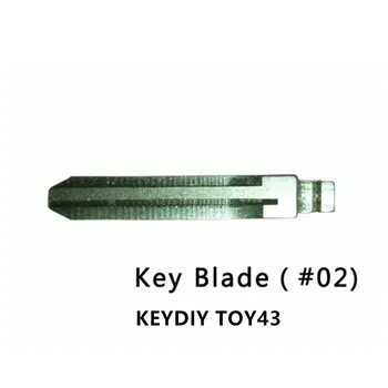 

HXLIWLQLUCKY blade TOY43 For Keydiy urg200 Kd900 universal Remote key -blade 02# Free Shipping