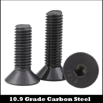 

#10-32 1/4 5/16 3/8 1/2 Inch 10.9 Grade UNF America Standard Fine Thread Carbon Steel Flat Countersunk Head Hexagon Socket Screw