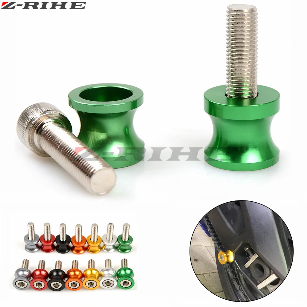 Для kawasaki CNC алюминиевые части мотоцикла маятник Слайдеры Катушки для Kawasaki ER6N ER6F