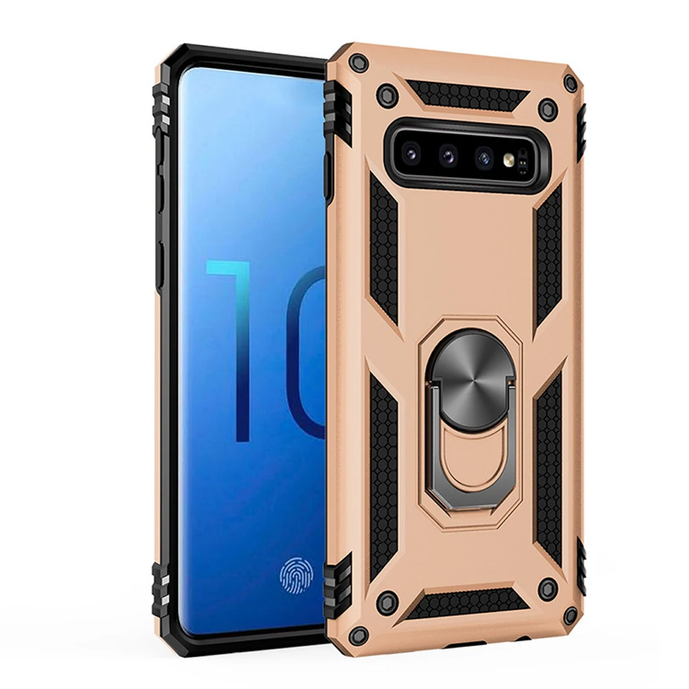 

Heavy Duty Extreme Car Magnet Armor Case For Samsung Galaxy S8 S9 S10 Plus A7 A6 J7 A8 Plus 2018 Note 8 9 Cover 360 Metal Ring