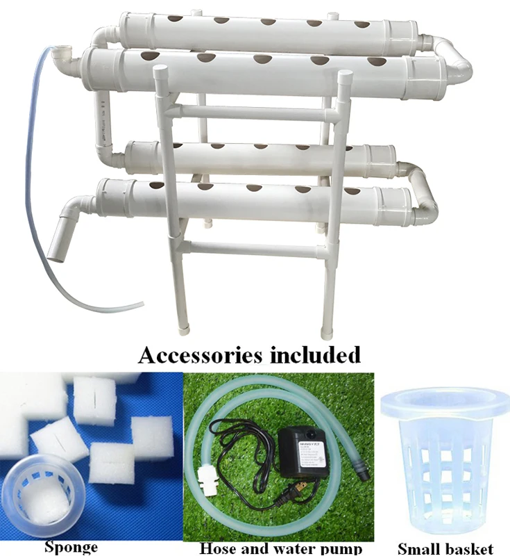 

Hydroponic 20 Plant Site Grow Kit (110V Water Pump) Hydroponic Site Grow Kit