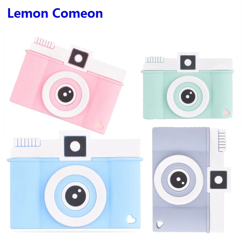 

Lemon Comeon 5Pcs Baby Teether Silicone Beads Cute Camera BPA Free DIY Nursing Teething Chain Baby Toy Silicone Teethers