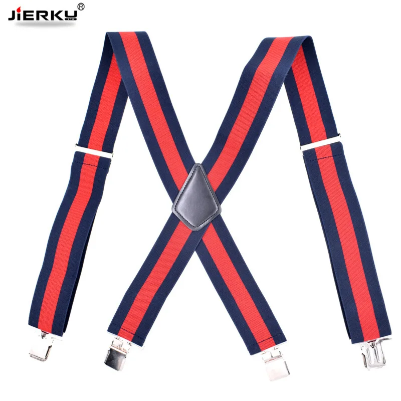 Outdoor Suspenders 4 Clips Hunt Braces Elastic Adjustable