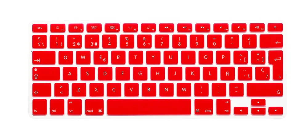 Силиконовая Защитная пленка для клавиатуры ноутбука чехол с испанской