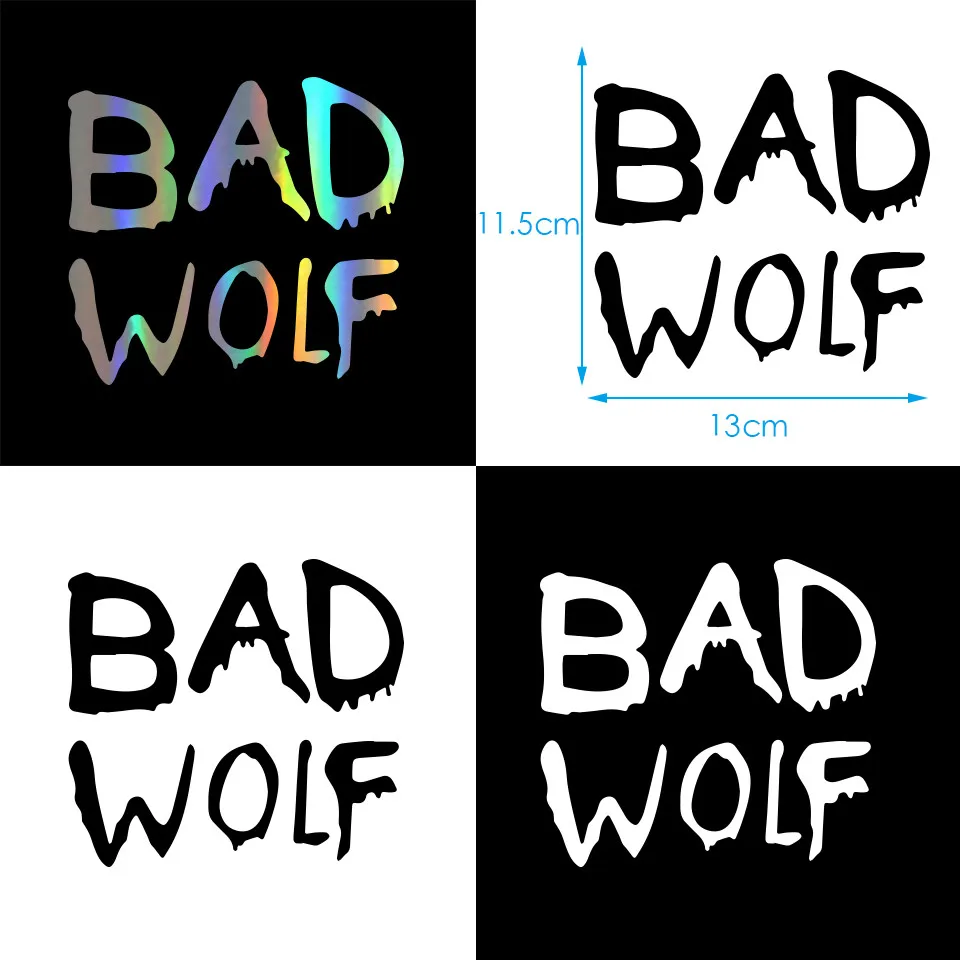 Cunymagos Doctor Who Bad Wolf Fashion Car-Styling Vinyl Stickers Decals Fashion Creative Car Body Window Wall Toilet Stickers 13cm11 (9)