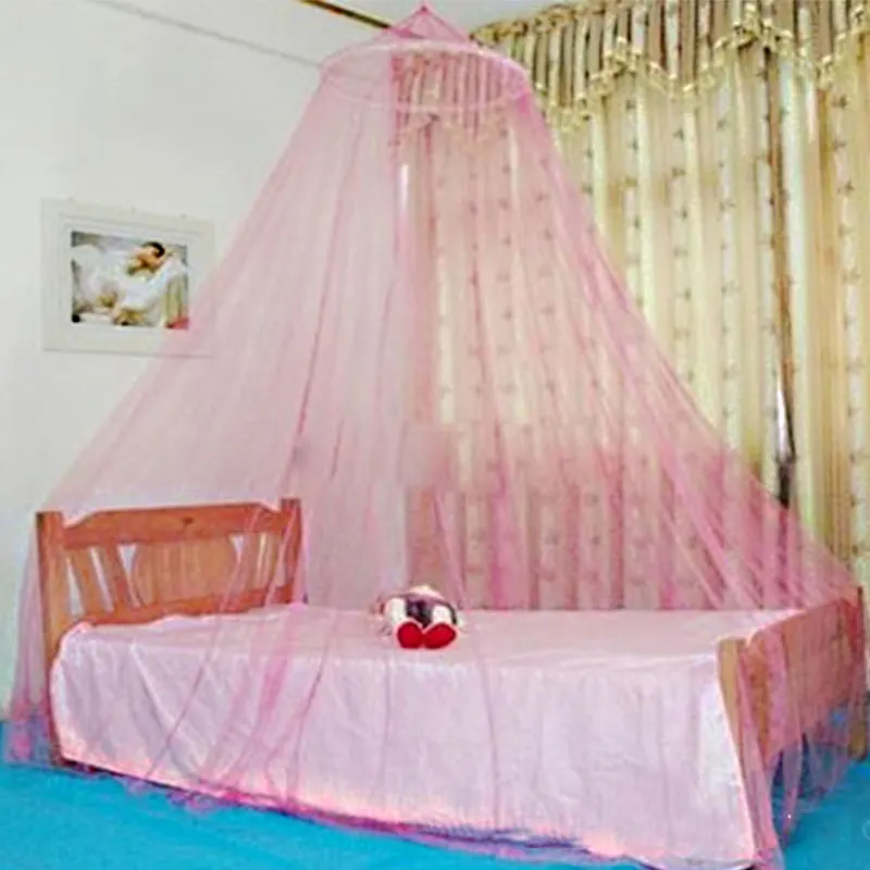 

Aulic Round Lace Mosquito Net Cradle Ger Style Bed Netting Bedspread Canopy
