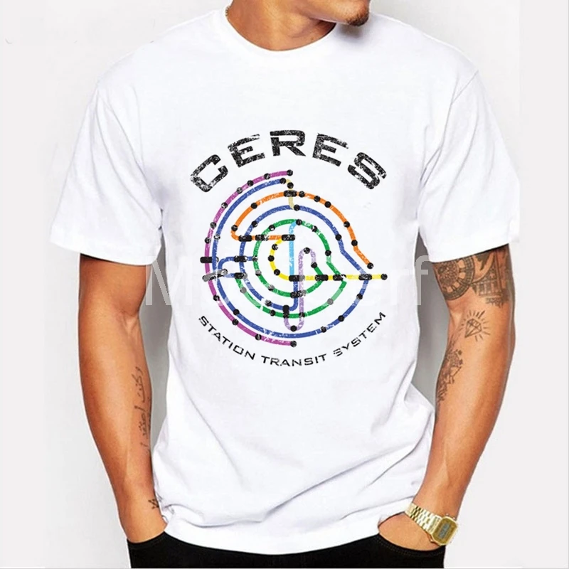

T-shirt Homme 2019 New Game of Thrones T Shirt Men expanse Ceres Transit Station System T-Shirt Mens Tee Shirts Camisetas L19-13