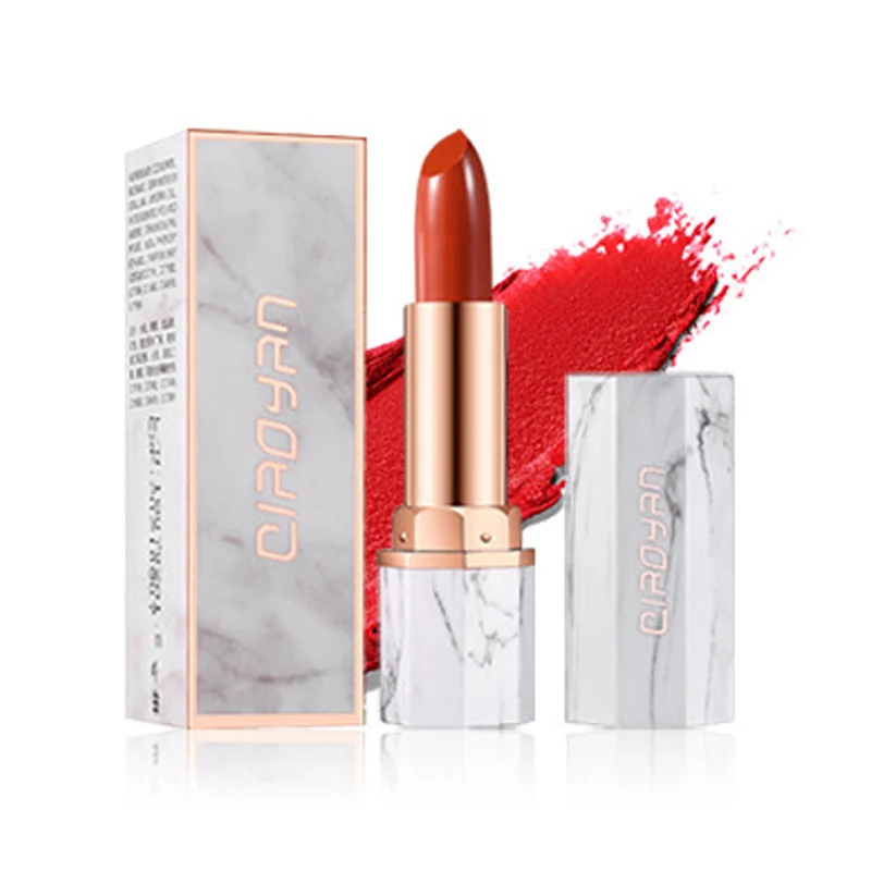 

White Jade Marble Lipstick For Res Lips Makeup Brand 2019 Hot Sale Waterproof Long Lasting Velvet Matte Lip Sticks Set Tools