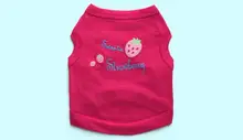 Hot sale dogs cats fashion summer vest clothes pet dog cat t shirt apparel XS S M L