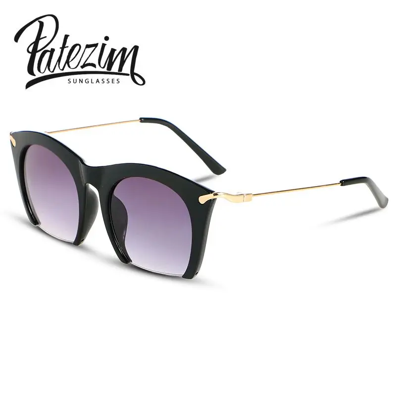 Ant Style 2016 New Brand Half Rim Sunglasses Half Frame Goggles Women Semi Rimless Glasses Oculos