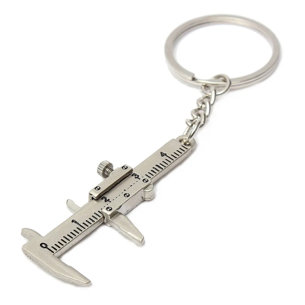 

High Quality Novelty Simulation Movable Vernier Caliper Model Key Chain Keyring
