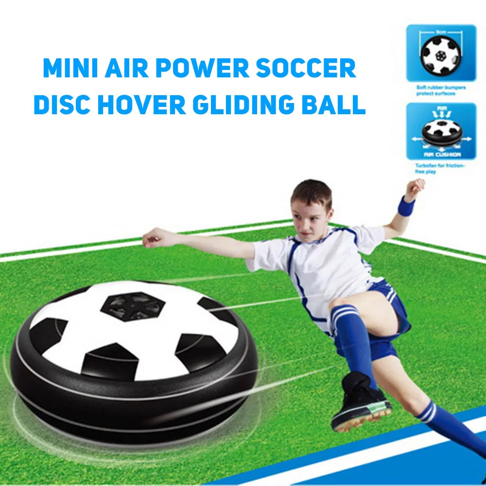 Мини Забавный футбольный мяч Air power Indoor football Toy парящий и скользящий Детские
