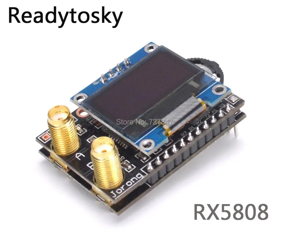 

NEW High quality RX5808 Open Source 5.8G 40CH Integrated Receiver with OLED Special for Fatshark Goggles