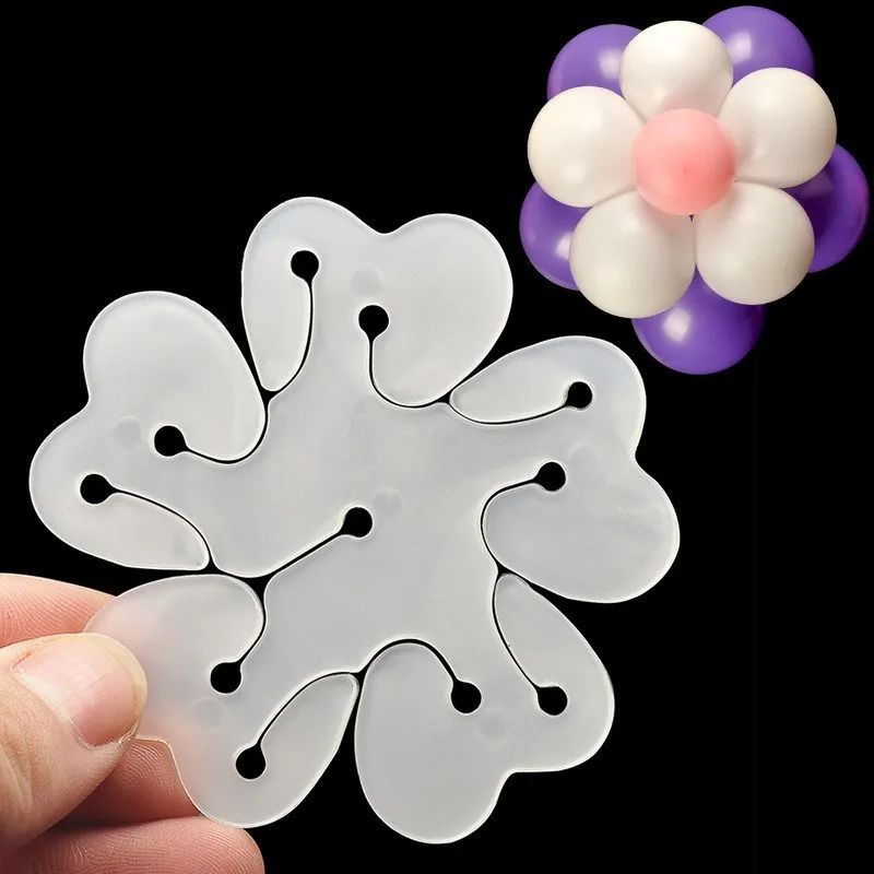 

5pcs Flower Balloons Decoration Accessories Plum Clip Practical Birthday Wedding Party Plastic Clip Globos Balloon Decoration