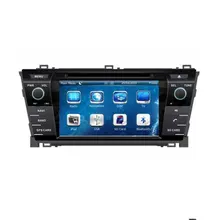 7 “in-dash Car DVD player con GPS (opzionale), audio Radio stereo, USB/SD, AUX, BT/TV, auto multimedia headunit per TOYOTA COROLLA 2014