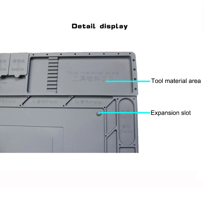 468*318*15 мм Теплоизоляционный силиконовый коврик Настольный коврик платформа для обслуживания мобильного телефона BGA пайки ремонт