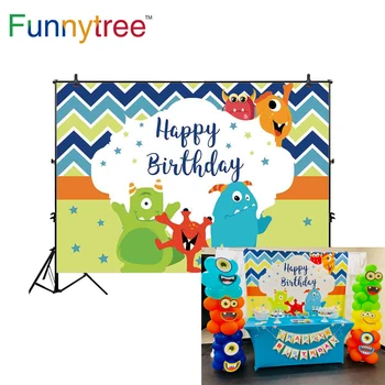 

Funnytree photography theme background eccentric party cute chevron children birthday kindergarten new arrivals excluding stand