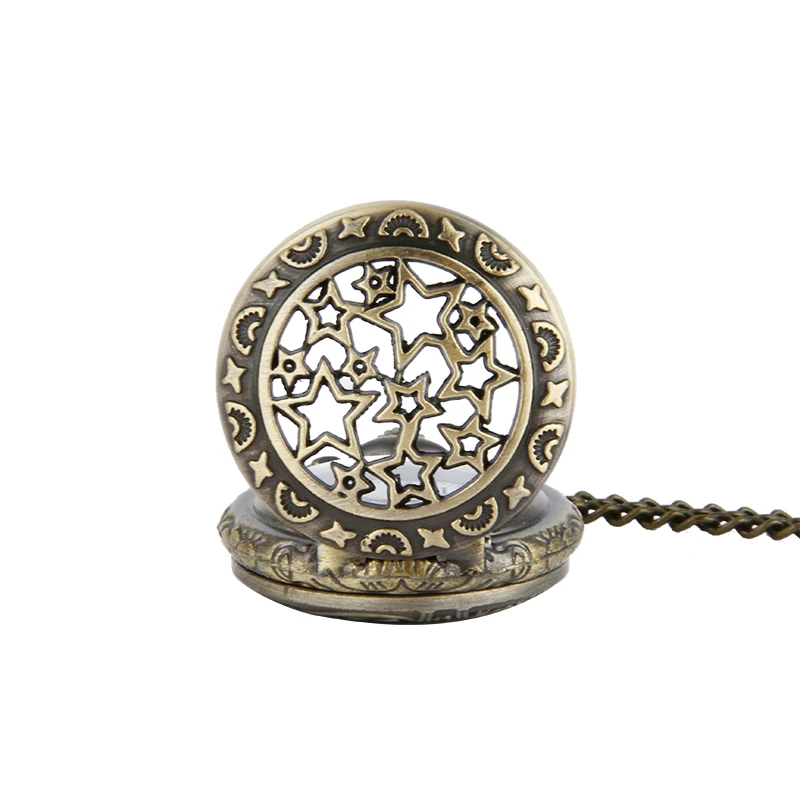 Tromba Stella Retro Orologio Da Tasca Orologio Da Tasca Stella Tromba Con La Catena Spot 6138