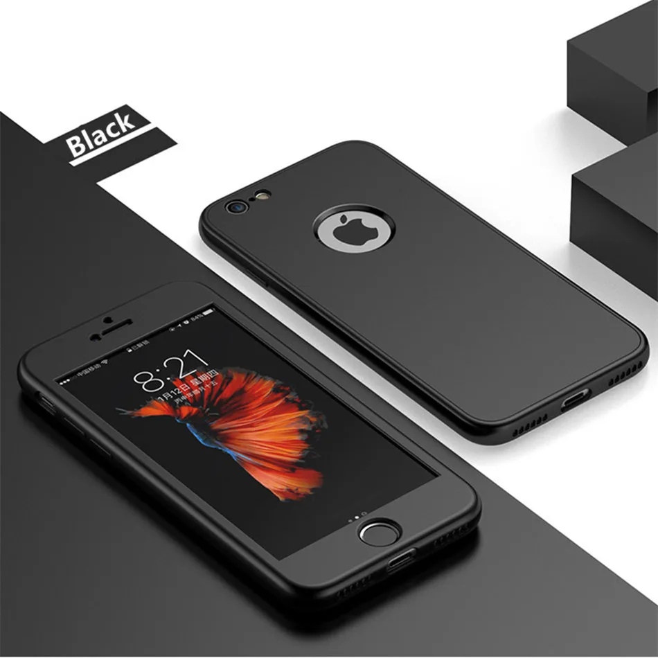 VTR 360 Full body Soft silicone protective cover for iPhone 8 7 7 plus case Shockproof back cases for Phone 6 6s plus shell bag14