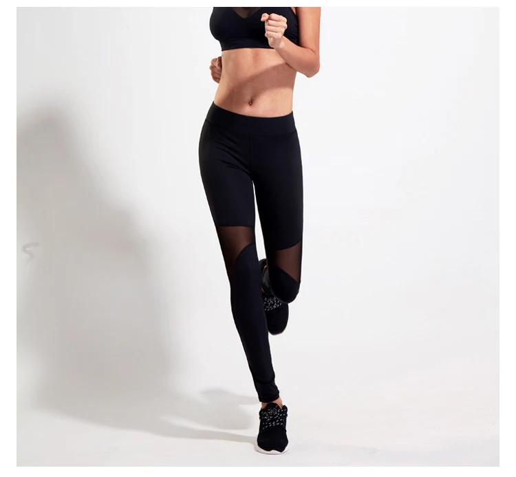 2017 New Aimpact Women Yogo Pants Quick Dry Fitness SweatPants Women Running Pants Girl Gym Pants Mesh Pacthwork Sports leggings (9)