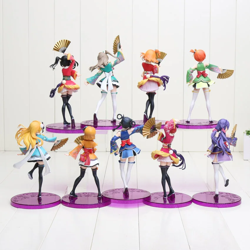 anime 17cm Love live action figure fate zero MINAMI KOTORI SONODA UMI HOSHIZORA RIN TOJO NOZOMI KIMINO PVC collection toy