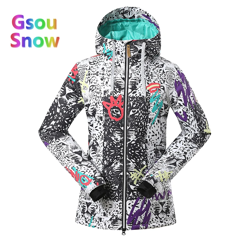 Gsou Sonw Outdoor Sports Winter Women's Skiing Clothing Snowboarding Sets Warmer Ski Jackets Waterproof Ski Pants Suits