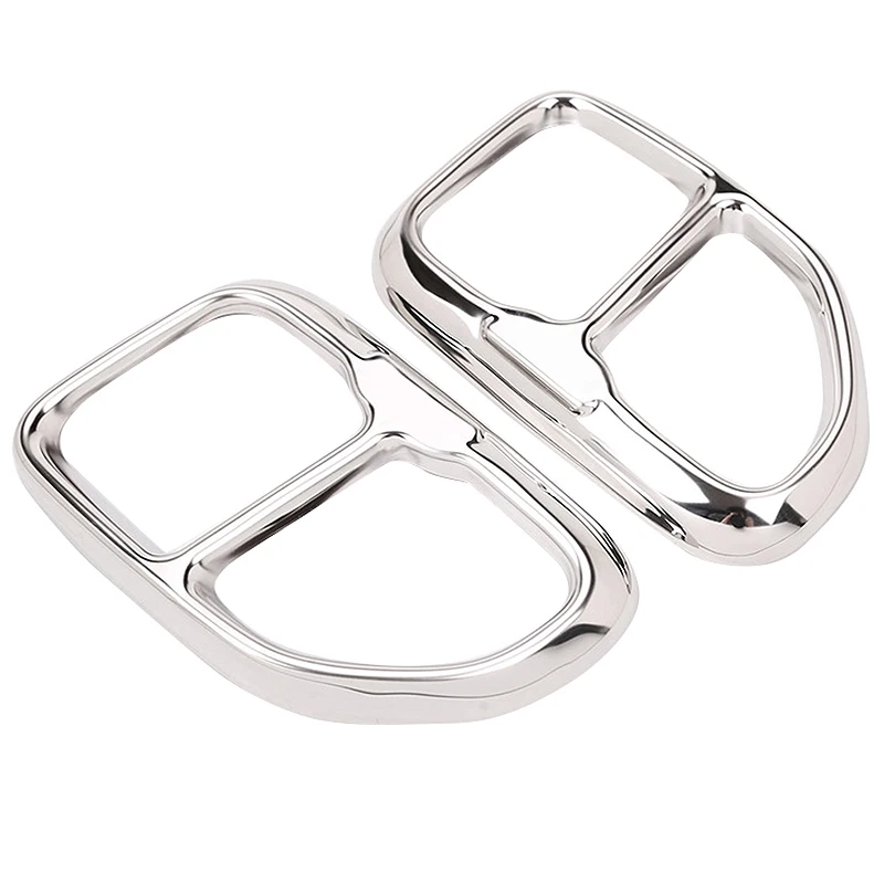 

2Pcs 304 Stainless Steel Chrome For Bmw X3 G01 2018 2019 Year Car-Styling Exhaust Tail Pipe Cover Trim Accessories