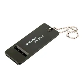 

1pc Plastic Survival Whistle 3 Frequency Outdoor Emergency Signal Rescue Aid Camping Hiking Kit