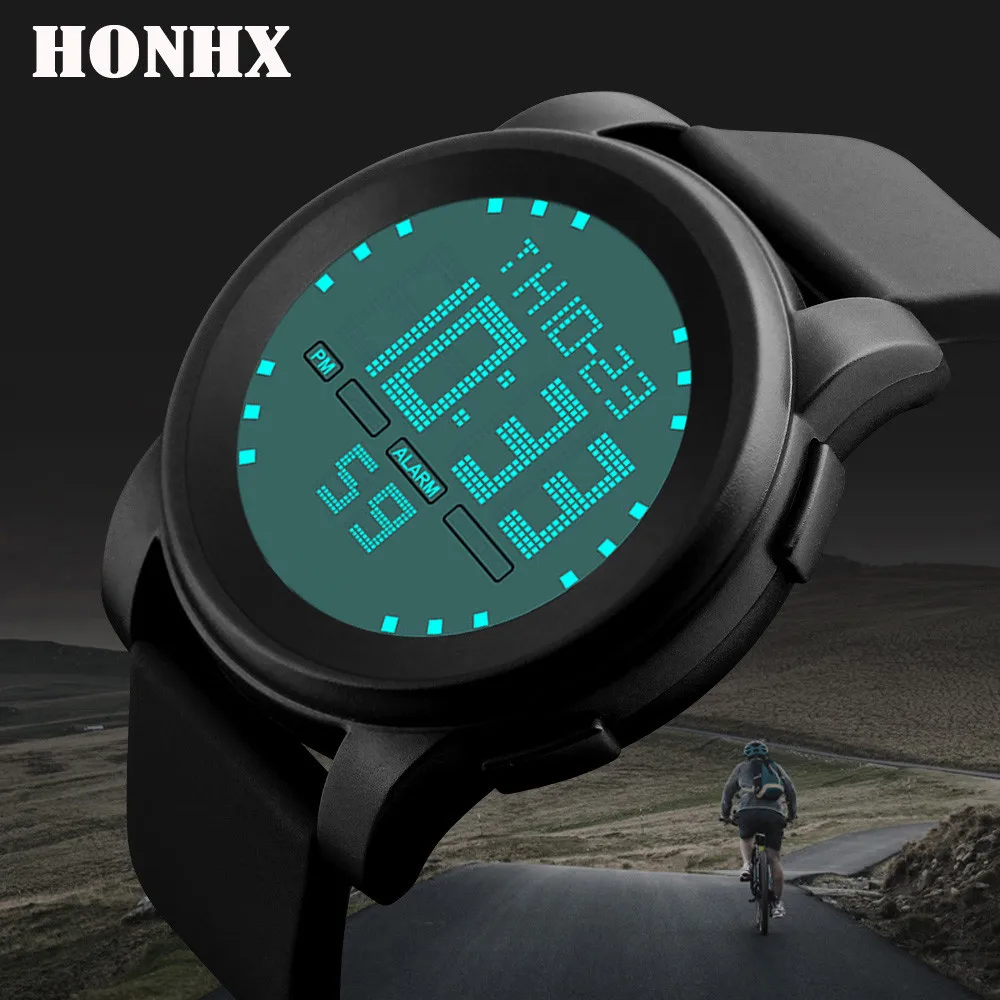 HONHX Luxury Men's LED Digital Sport Watch Military Clocks Fashion