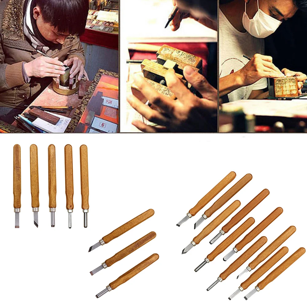 Hot New Wood Carving Hand Chisel Tool Set Woodworking Professional