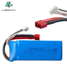 14,8 V 2800mah 30C RC Lipo батарея для FT010 FT011 RC лодки 4S батарея RC вертолет Квадрокоптер 14,8 v батарея 803496-4S 30c