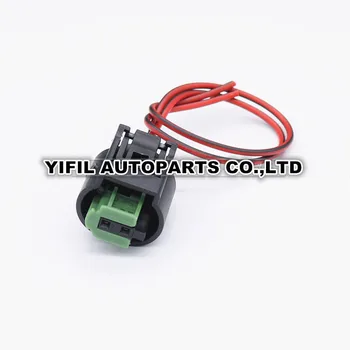 

10pcs/lot 2 Pin/Way Outdoor Temperature Sensor Auto Oxygen Sensor Plug Connector With Wire Pigtail For BMW 1-967644-1 968405-1