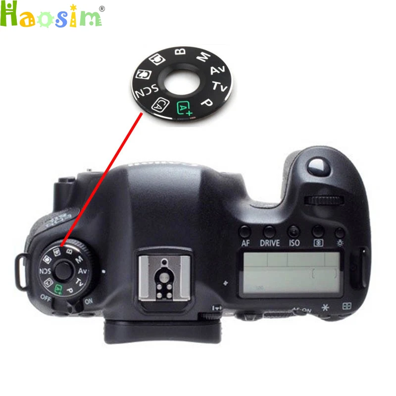 Dial De Modo De Cámara De Goma - Repuesto Para Canon 5D3, 5DIII, 6D, 6D2, 70D, 80D, Accesorio De Reparación