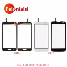 Высокое качество 4.7 «для LG L90 d405 d405n и l90 Dual D410 Сенсорный экран планшета Сенсор Наружный спереди Стекло объектив Панель