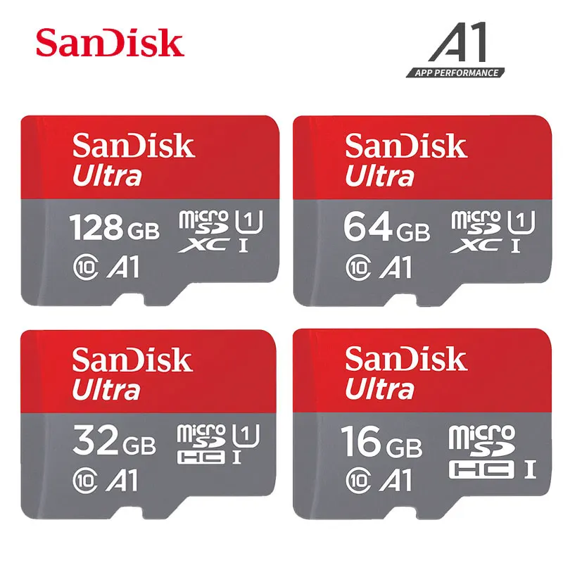 Карта памяти SanDisk Micro SD 16 ГБ 32 Гб MicroSDHC 64 Гб 128 ГБ 256 ГБ MicroSDXC EXTREME PRO V30 U3 4K UHD tf-карты