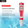 YIERYI 4 in 1 PH/TDS/EC/Temperature Meter Digital Water Quality Monitor Tester for Pools, Drinking Water, Aquariums ► Photo 2/6