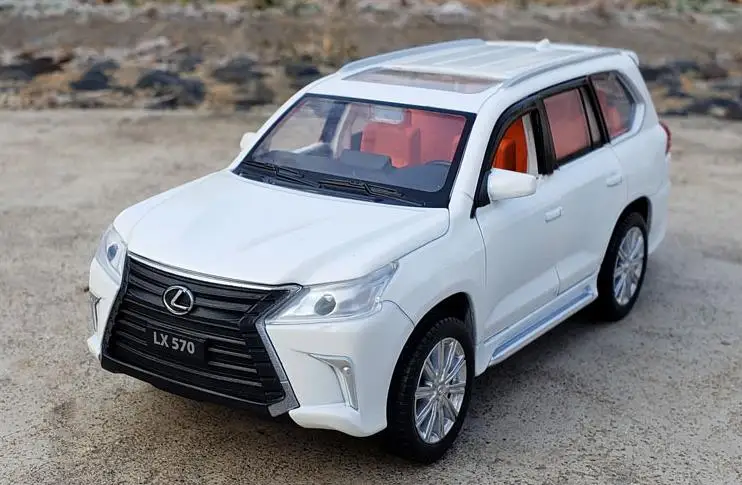 1:32 CRV Accord Highlander XC60 Alphard Lexus игрушечный автомобиль металлическая игрушка Diecasts и игрушечный транспорт Модель автомобиля игрушки для детей - Цвет: Lexus lx570 white