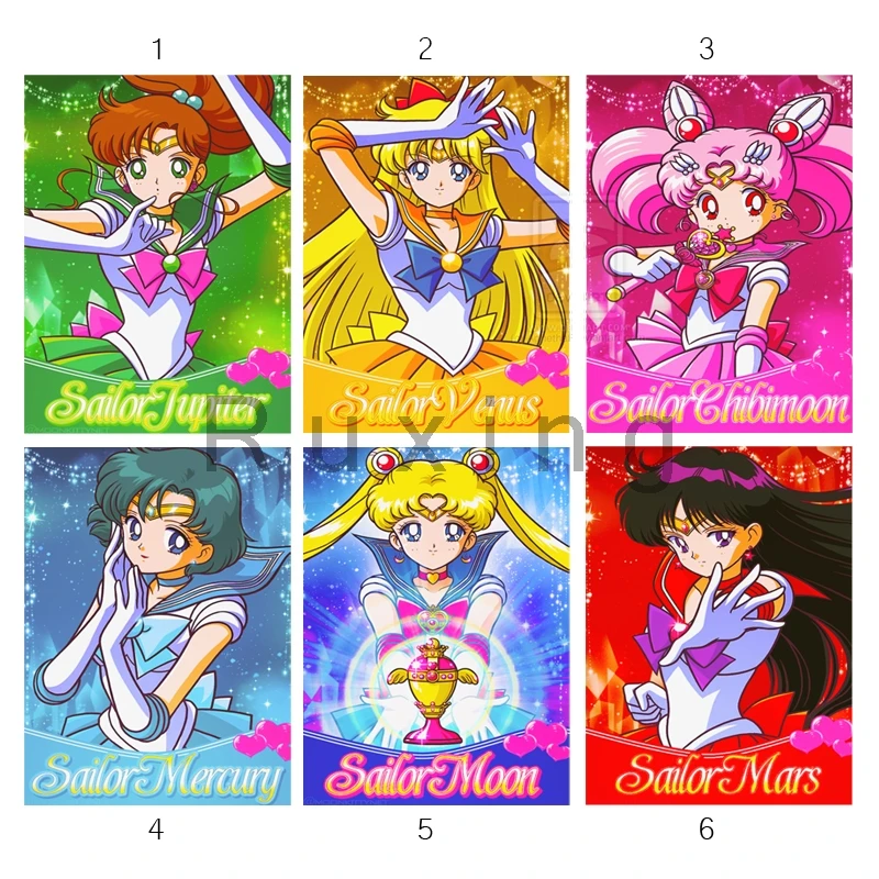 PAWCA 5D Diamond Painting Sailor Moon - DIY Mosaik Malerei Set 50x60cm, Komplettset Mit Diamanten