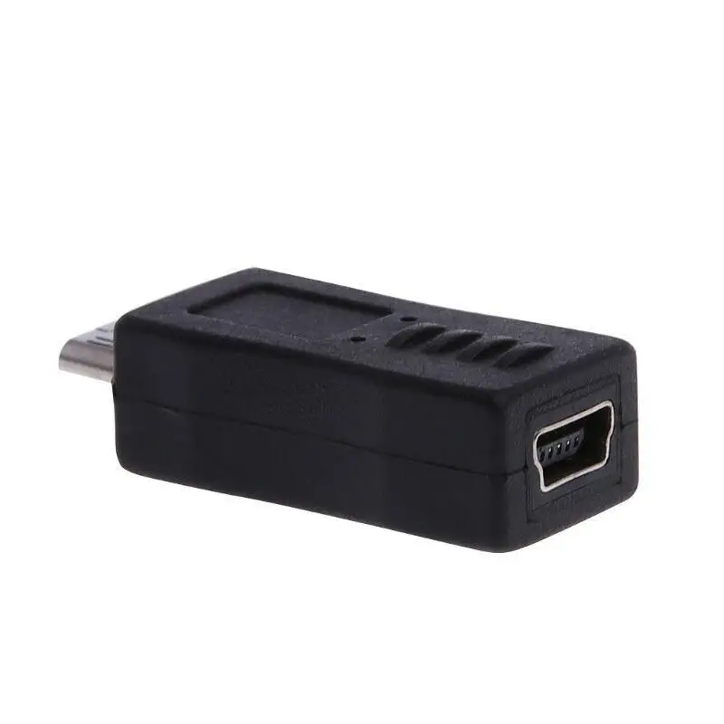 Black Micro USB мужчина к мини-usb Женский адаптер разъем для Android смартфон MP3 MP4 - Цвет: Black