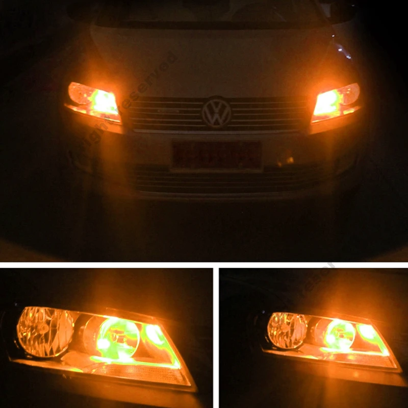 T10 W5W светодиодный лампы 10SMD CANBUS OBC Error Free светодиодный светильник 501 приборной панели автомобиля светодиодный лампы салона авто источник света парковка 12V Янтарная D45