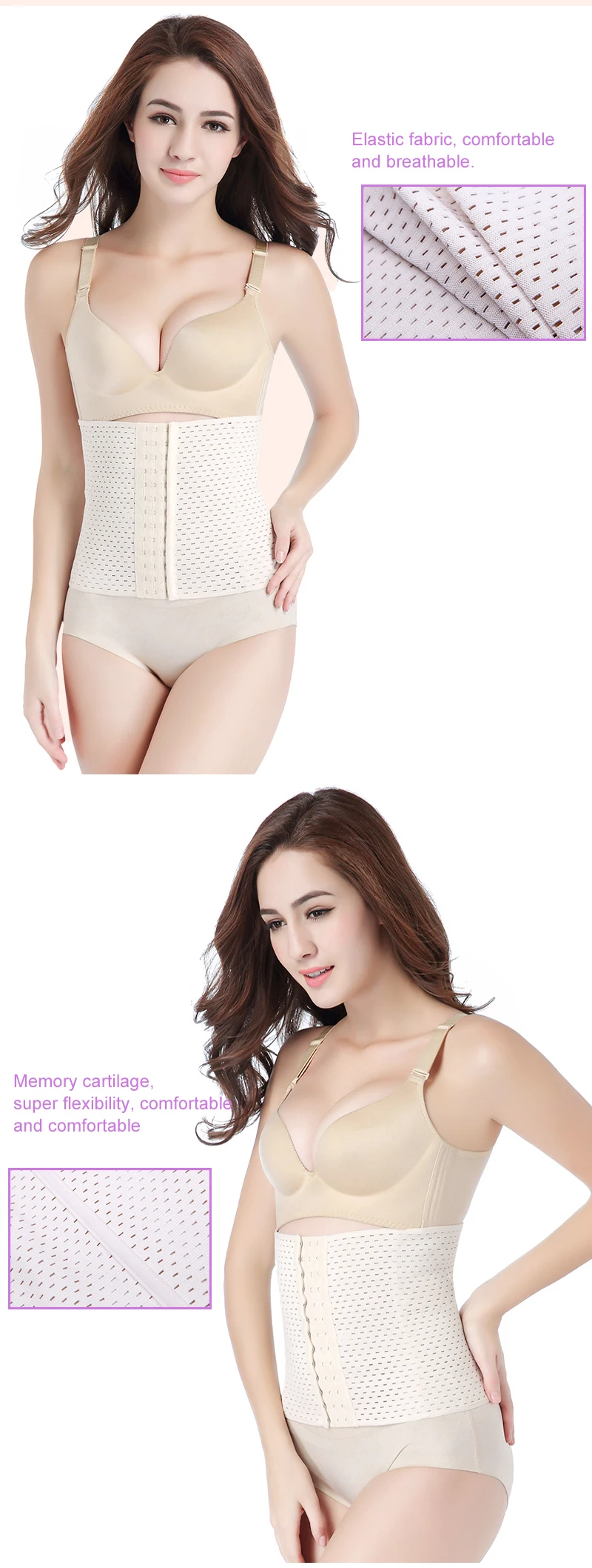 CXZD waist trainer shapers women high waist shaping waist trainer corset slimming Belt Shaper body modeling strap Belt Underwear  (6)