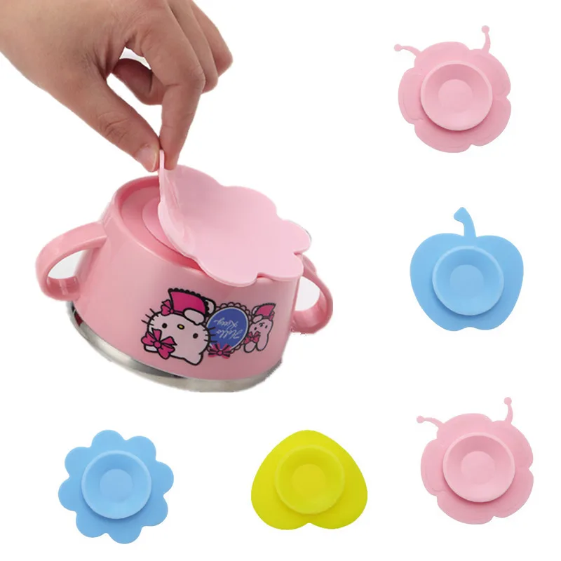 

2Pcs New Quality Soft Silicone Non-slip Mat Baby Children Bowl Suction Table Sticker Sided Sucker magic stick pad Tableware